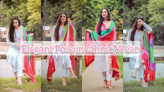 10 How to Pose in Ethnic wear Suit pose  Indoor amp Outdoor Pose for Girls  My clicks Instagram [upl. by Namie]