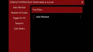 Untitled Gym Game Script – Auto Workout Teleports Redeem Codes [upl. by Eeralih]