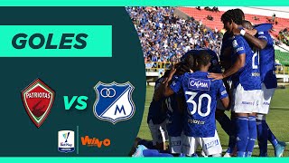 Patriotas vs Millonarios 12 Liga BetPlay Dimayor 20221  Fecha 18 [upl. by Tilagram698]