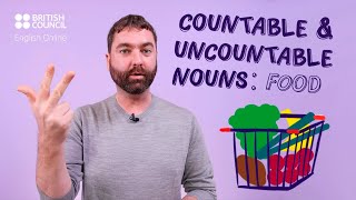 Countable and uncountable nouns food A Mini English Lesson [upl. by Oigroeg]