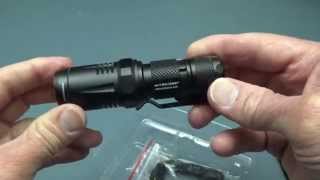 Nitecore EA11 900 lumen Flashlight AA14500 battery Wow [upl. by Oraneg]