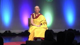 Happiness is all in your mind Gen Kelsang Nyema at TEDxGreenville 2014 [upl. by Gnehp]