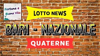 Le Quaterne di Bari e Nazionale per 2 Colpi [upl. by Petronille]