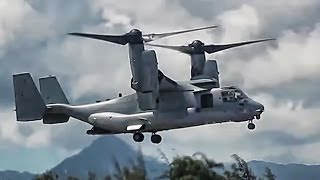 V22 Osprey TiltRotor Aircraft In Action • Compilation [upl. by Ahsiyn]