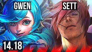 GWEN vs SETT TOP  7 solo kills 67 winrate Godlike  EUW Diamond  1418 [upl. by Atir347]