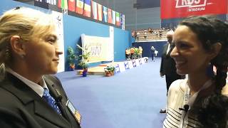 IBSA Judo 2019Joy Cadenasso interviews Ioana Babiuc international referee [upl. by Sue66]