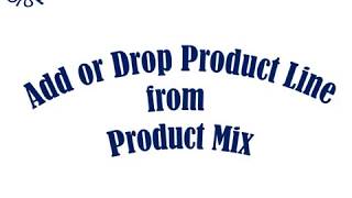 Add or Drop Product line [upl. by Dominik377]