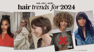 2024 HAIR TRENDS  Cut  Color  Styling [upl. by Natassia]