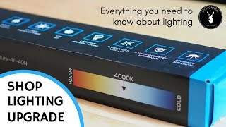 Workshop lighting upgrade  Everything you need to know about lighting  Shop upgrade EP1 [upl. by Glavin]