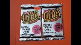 quotTHE PLAYMAKERquot pulled from these ORIGINAL 2000 packs of 1992 Fleer ULTRA Series 1 amp 2 football [upl. by Ahsaf]