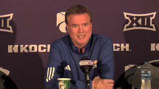 Kansas HC Bill Self Postgame Press Conference after loss at Kansas State [upl. by Kendrah598]