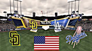 Los Angeles Dodgers vs San Diego Padres NLDS Game 1 MLB the Show 24 4K [upl. by Neelyt]