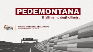 Gruppo Pd Veneto “Superstrada Pedemontana Veneta rappresenta il fallimento degli ottimistiquot [upl. by Pickett]