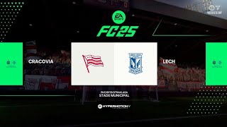 Cracovia vs Lech Poznań Ekstraklasa 2425 Gameplay EA FC 25 eafc25 easports [upl. by Eneiluj]