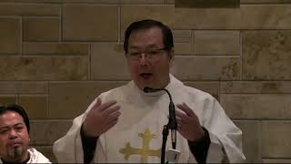 Fr Tommy Latinas First Homily [upl. by Ayotahs]