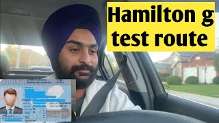 hamilton g test route 2023 [upl. by Ahsieni]