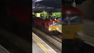 DB Red Class 66 Southbound at Cheltenham Spa  Tees Yard  Margam ukrailscene railway class66 [upl. by Birck]