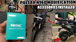 Pulsar n160 modification accessories installed Simtac flasserlever guardwheel cover easy proces [upl. by Pepillo]