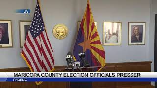 LIVE Maricopa County Elections officials hold press conference [upl. by Annayi]