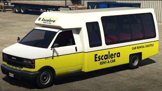 Elysian Island to LSPD Impound GTA V Rental Shuttle Bus [upl. by Ribal]