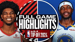 WARRIORS vs TRAIL BLAZERS FULL GAME HIGHLIGHTS  October 24 2024  Trail Blazers vs Warriors NBA 2K [upl. by Broderick]