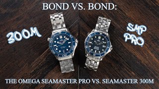 Bond vs Bond The Omega Seamaster Professional vs The Omega Seamaster 300m 4K [upl. by Esidnak253]