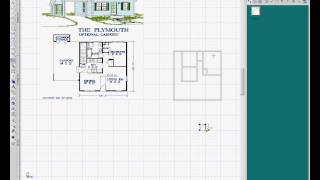 TurboCAD Drawing House Plans 2 Creating Doors and Windows [upl. by Dlorrej]