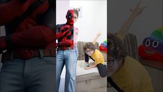 Familjen Deadpool 🤪 Vart tog bebisen vägen 😂 Gilla pappafamiljen shorts [upl. by Moreta]