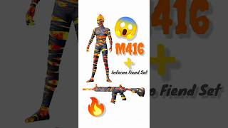 Inferno Fiend Set  M416🔥💥💯 youtubeshorts shorts shortsfeed pubgmobile bgmi meme [upl. by Alor]