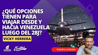 ¿Qué opciones tienen para viajar desde y hacia Venezuela luego del 28J Entrevista Agencias de Viaje [upl. by Brianna]