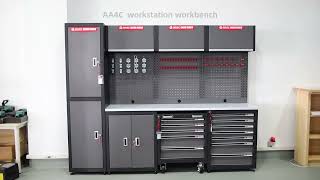 AA4C workbench workstation workshop storage cabinet tools cabinet [upl. by Llennahs]