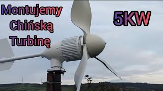 5 Montaż turbiny do testów z Alli Generator 5KW [upl. by Artcele]