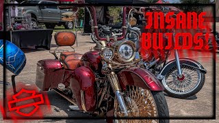 SHOW N SHINE HARLEY BIKE SHOW houstontx customharleys classiccars [upl. by Adnuhsat]