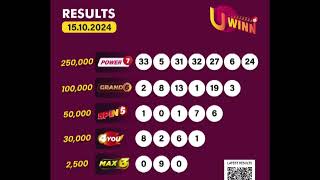 UWIN DRAW RESULT FOR 15TH OCTOBER 2024 [upl. by Ajnek227]