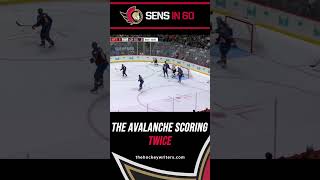 Sens In 60 for Game 8 Senators Collapse Vs Avalanche amp Start Getting Frustrated [upl. by Arod]