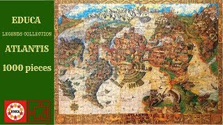 Jigsaw Puzzle Timelapse  Atlantis by Educa  1000 pieces [upl. by Criswell]