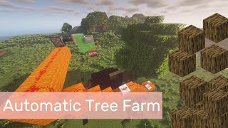 ULTIMATE Automatic Tree Farm Minecraft 120 Build Tutorial [upl. by Libna]