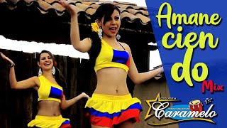 CUMBIAS COLOMBIANAS  ORQUESTA FEMENINA CARAMELO  AMANECIENDO MIX [upl. by Nalo787]