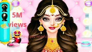 Doll Amma to marry Andi Makeup SalonINDIAN WEDDING MAKEUP GAME FOR All Barbie doll game for all [upl. by Alyam]