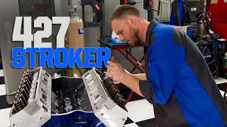 Building a 427 Stroker from a Ford Boss 351 Block  HorsePower S15 E6 [upl. by Lluj63]