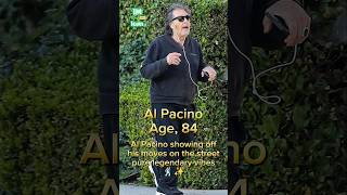 Al Pacino showing off his moves on the street – pure legendary vibes🕺✨ alpacino hollywood [upl. by Nimoynib]