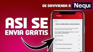 Como transferir de davivienda a nequi por Transfiya 🚀 GRATIS [upl. by Schouten]