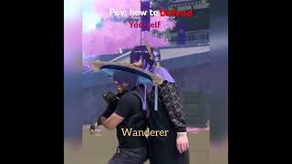 Wanderer self defense tutorial genshinimpact genshin wanderer raidenshogun [upl. by Ainav130]