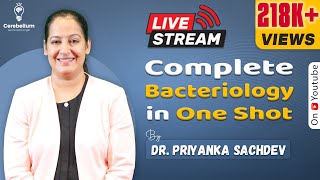 Complete Bacteriology in One Shot by Dr Priyanka Sachdev  Cerebellum Academy [upl. by Ynogoham]