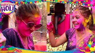 Devoleena Bhattacharjee aka Gopi Bahu Holi Celebrations [upl. by Streetman]