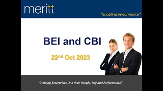 Session 4  BEI amp CBI on 22 Oct 2023 [upl. by Torin]