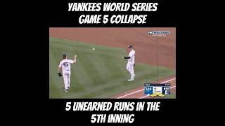 Yankees World Series Game 5 Errors [upl. by Hannavas]