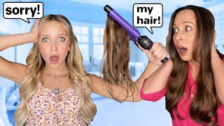 24 pranks in 24 hours I DESTROYED MY MOMs HAIR She FREAKED OUT [upl. by Rehsu]