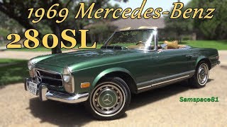 1969 MercedesBenz 280SL Pagoda Roadster classic German luxury convertible Texas W113 Benz Merc [upl. by Retse]