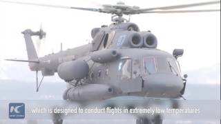 Russias quotArcticquot Mi8 helicopter makes first public flight [upl. by Studnia844]